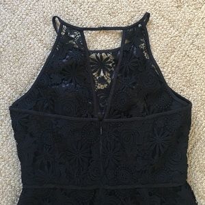 White House black market floral eyelit dress Dress Size 4